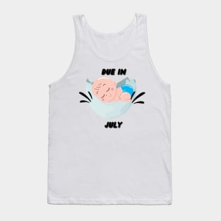 Due in July Baby Gift Tank Top